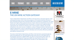 Desktop Screenshot of mineaction.org